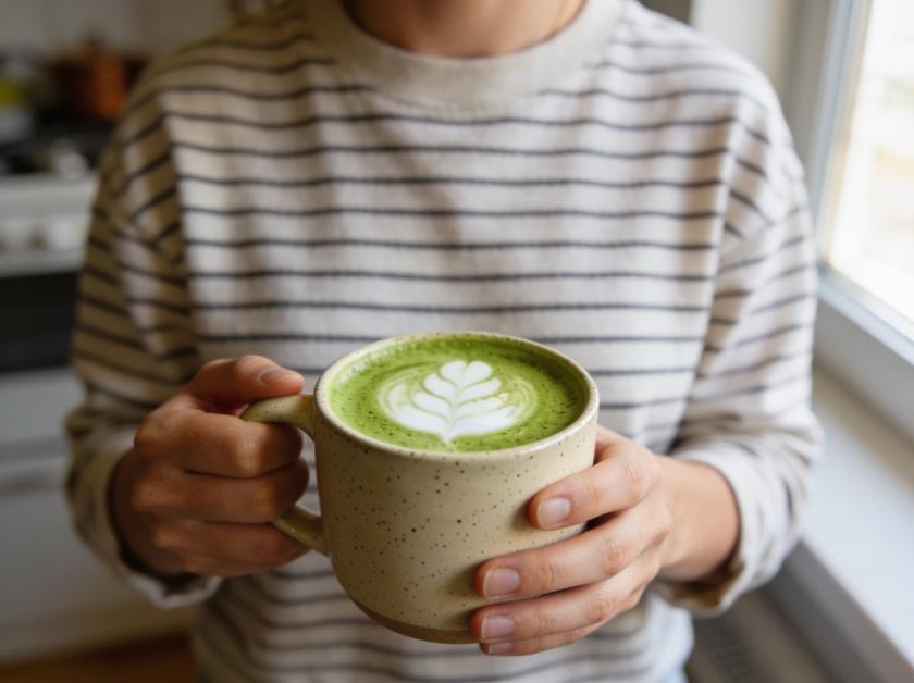 Hafermilch-Matcha-Latte