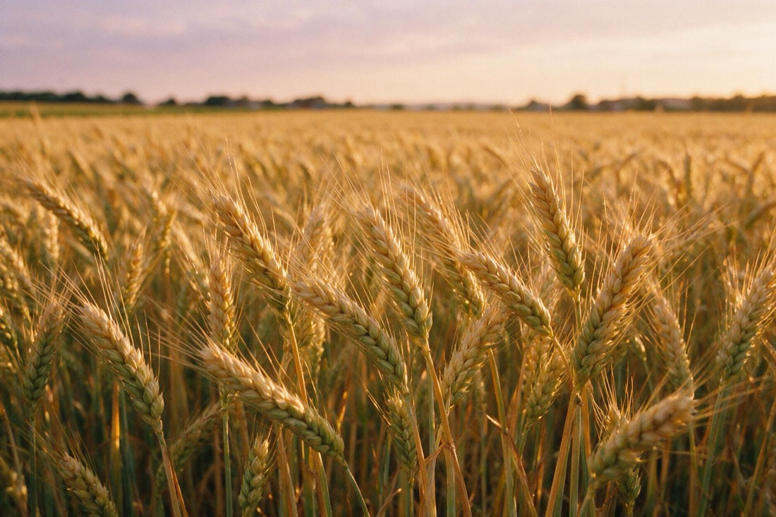 Leche de triticale — la planta de la que proviene, creciendo